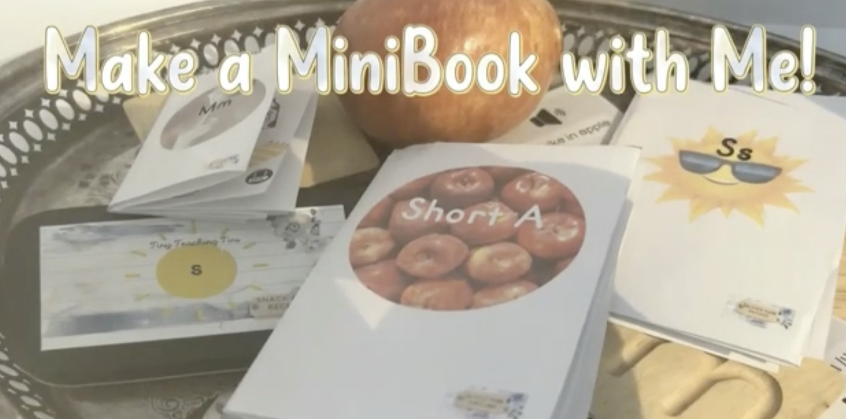 Screenshot of YouTube Video on Folding Tiny Sound Books for literacy on the go
