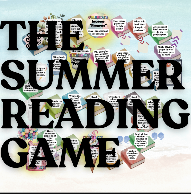 Game Board with the text "The Summer Reading Game"